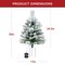 Best Choice Products Set of 2 24.5in Outdoor Pathway Christmas Trees Decor w/ LED Lights
